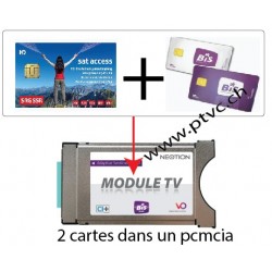 Pcmcia Viaccess secure ready, pour carte Suisse Sataccess et Dual BIS READY Cardless